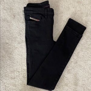 DIESEL Black Skinny Slim Jeans